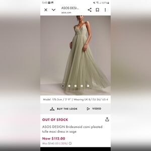 ASOS Sage Green Maxi Dress